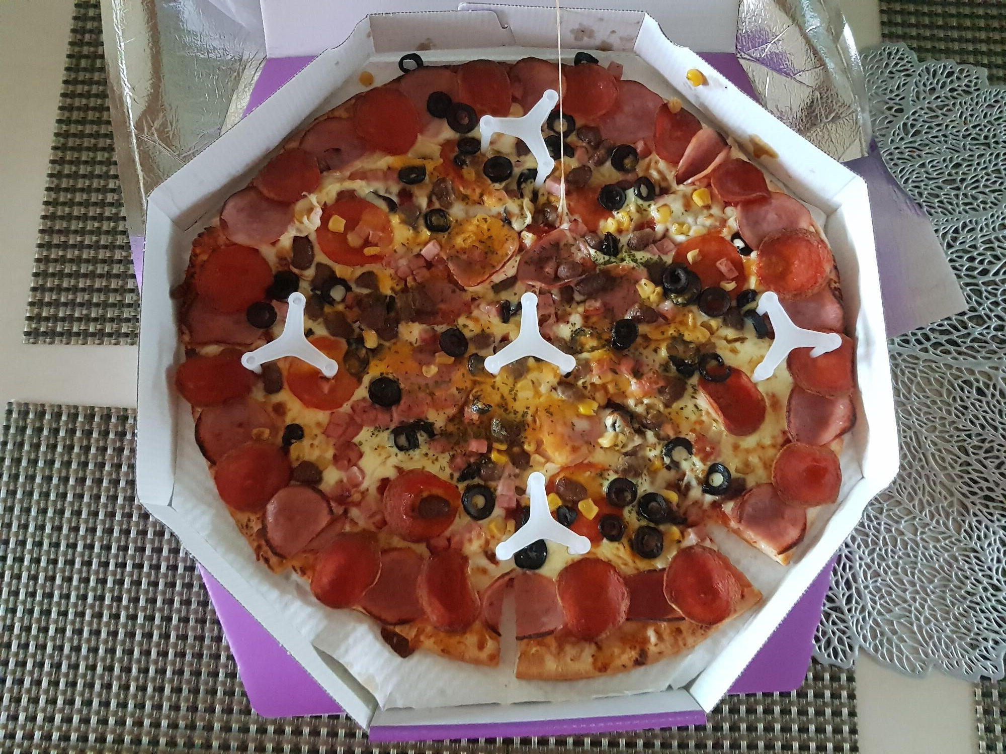  가볍게 피맥용으로 좋은 미친토핑 피자위너 콤비네이션 피자