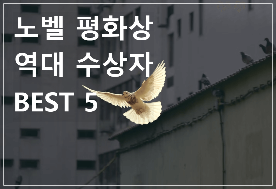 노벨 평화상 역대 수상자