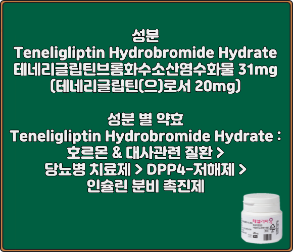 테넬리아정_20mg_성분