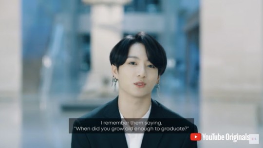 BTS 정국 '고등학교 시작과 끝, 항상 멤버들 있었다' (디어 클래스 오브 2020)