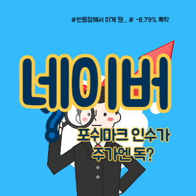 네이버 포쉬마크 인수, 주가엔 악재?
