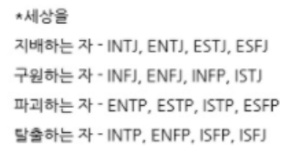 mbti 성격유형검사 infj 파기 11