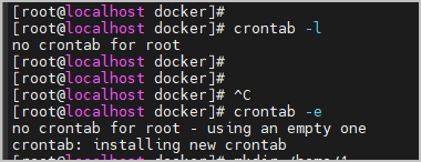 no crontab for root