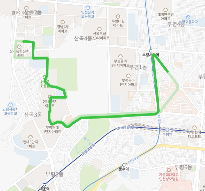 인천570번버스노선도