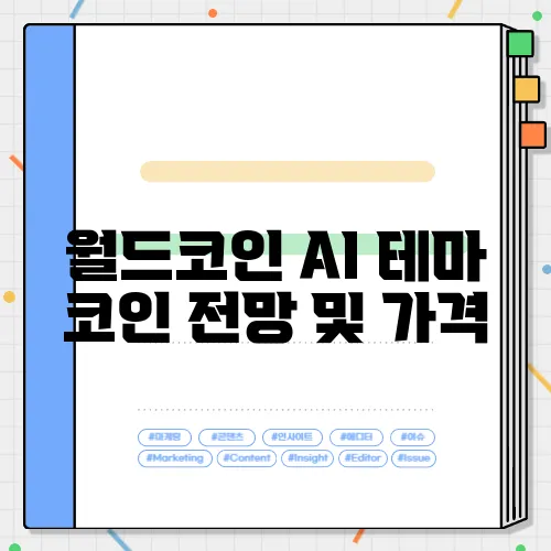 월드코인 AI 테마 코인 전망 및 가격