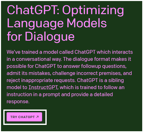 ChatGPT-시작