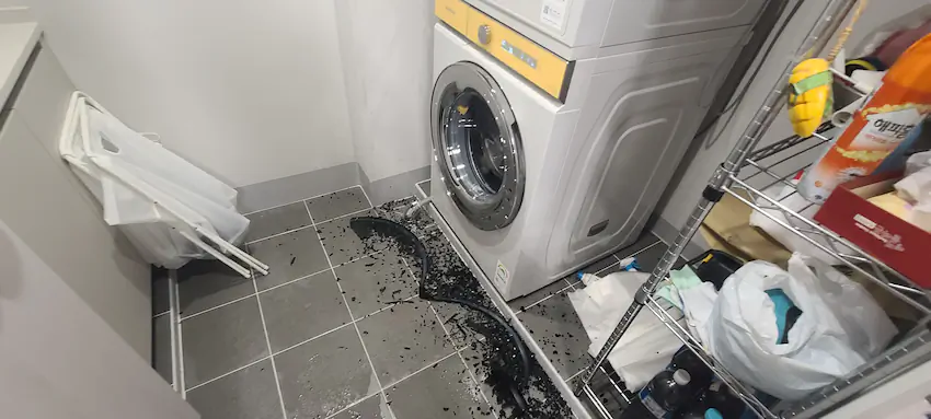 삼성 비스포크 세탁기 폭발