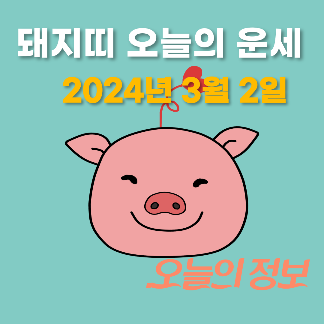 돼지띠 오늘의 운세