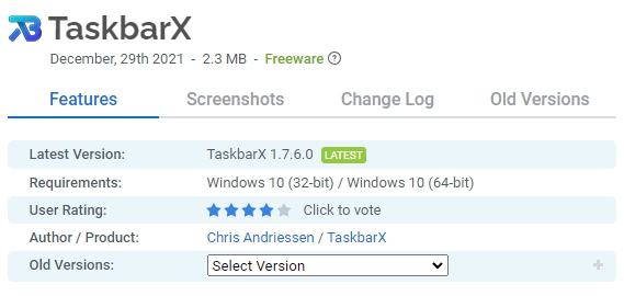 TaskbarX