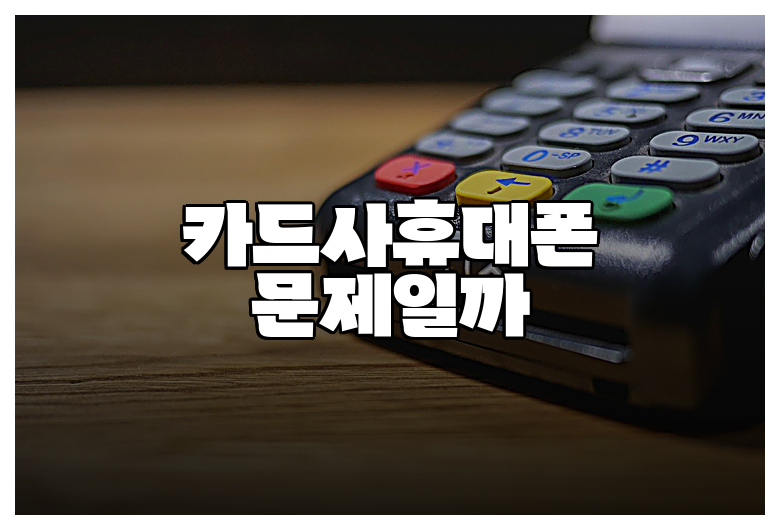카드사휴대폰 문제일까