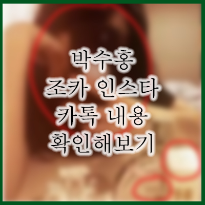  박수홍 조카 인성 논란 및 인스타 카톡 내용 유출