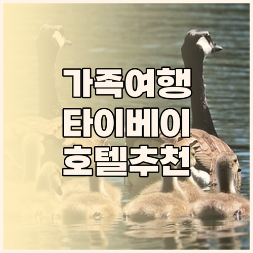 가족 여행객 필독 타이베이 호텔 선택