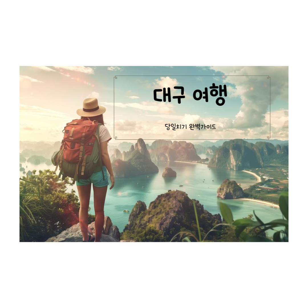 대구 4월 당일치기 여행