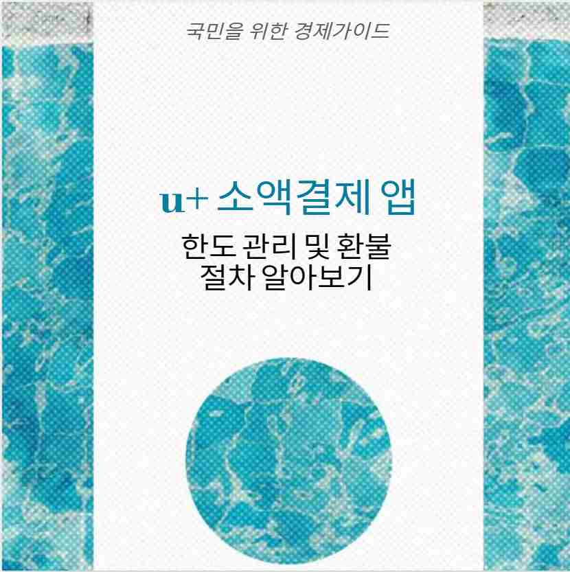 u+ 소액결제 앱 한도 관리 및 환불 절차 알아보기