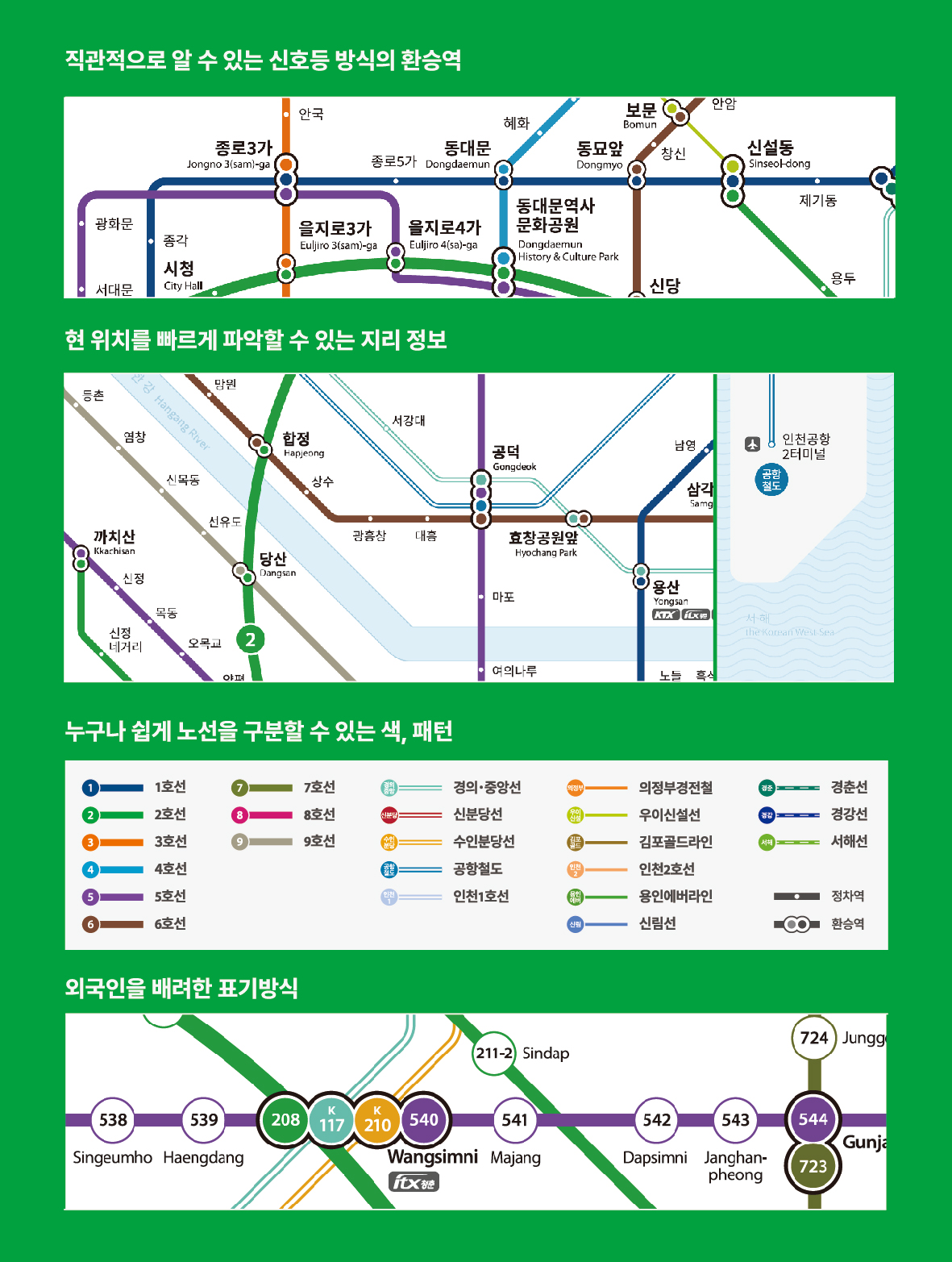 수도권 지하철 노선도 40년 만에 보기 쉽게 변경됩니다.