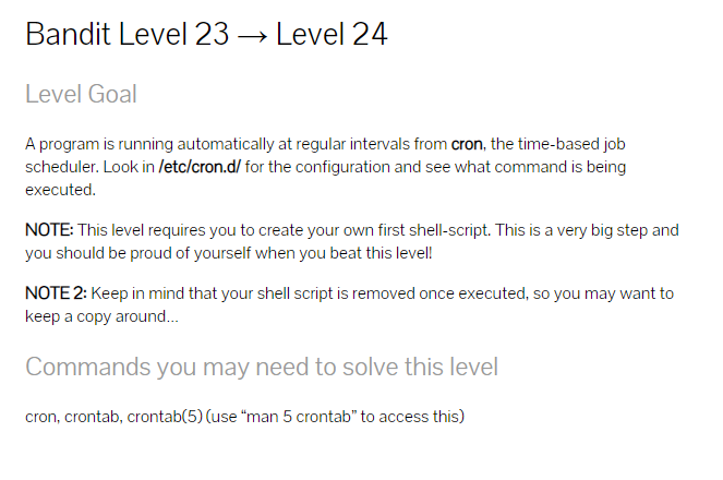 #14 Wargame bandit 11 (Level23 ~ Level24), touch,bash,cp