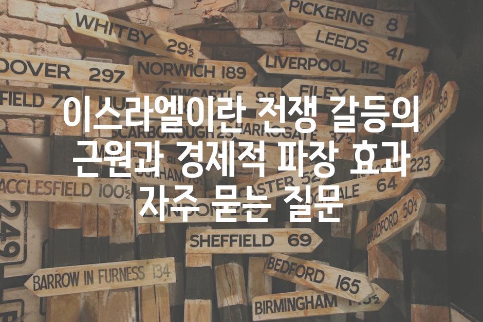 ['이스라엘-이란 전쟁| 갈등의 근원과 경제적 파장 효과']