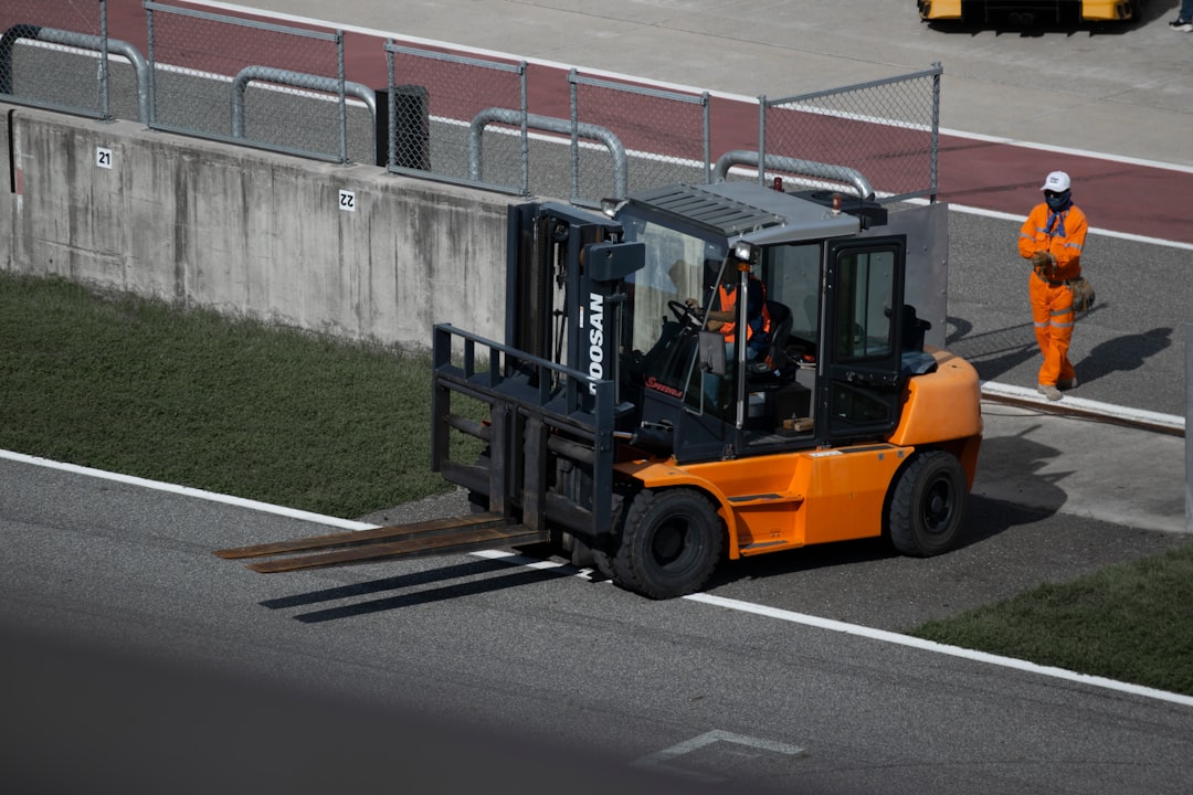 Forklift.