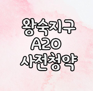  [왕숙신도시] 왕숙지구 사전청약 A20블록 신혼희망타운, GTX-B 수혜
