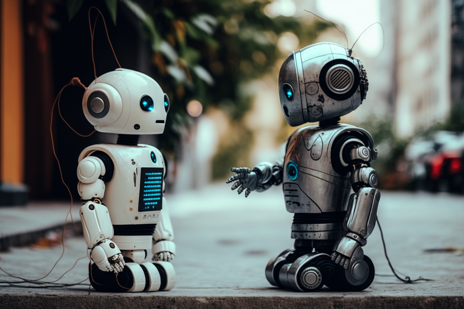 대화하는 AI 로봇들