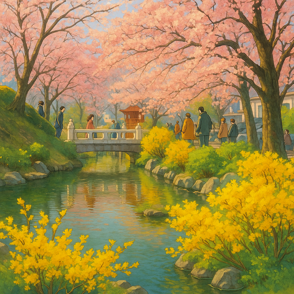 연화지 벚꽃