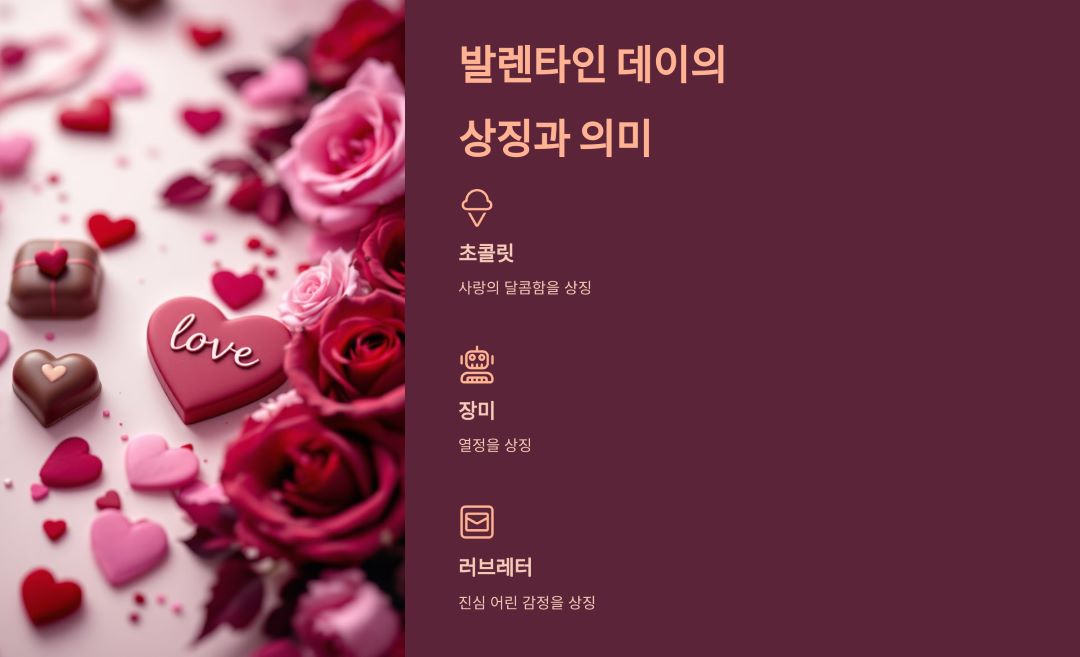 밸런타인데이의 상징과 의미
