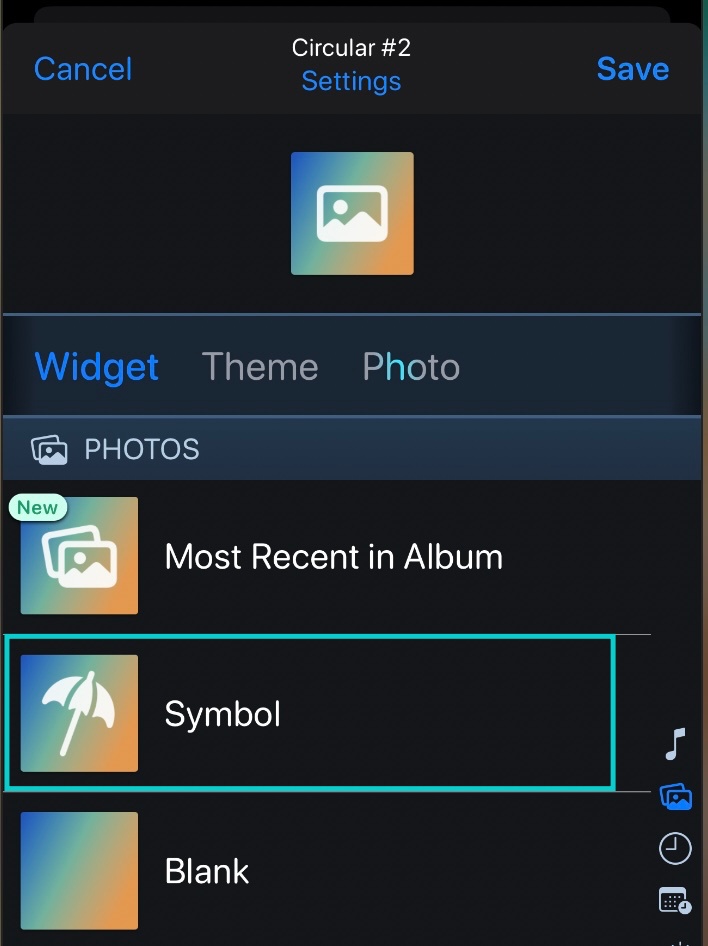 Widgetsminth 아이폰 잠금화면 심벌 추가
