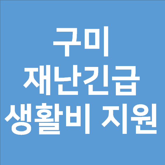  구미 재난긴급 생활비 지원 방법 꼭 알아두세요. (신청대상, 기준, 금액)
