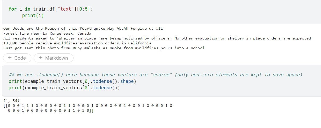 NLP Getting Started Tutorial - Kaggle Data