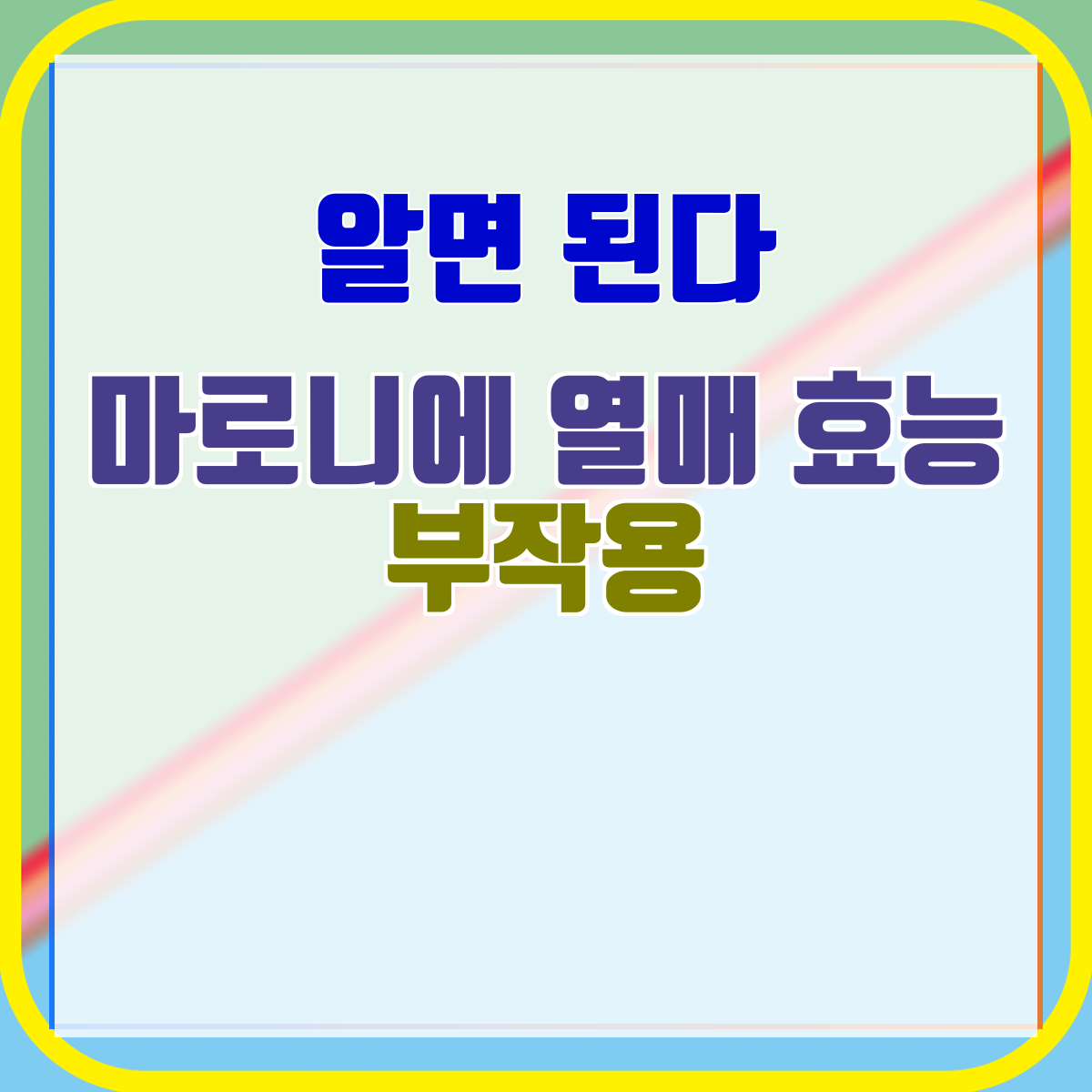 마로니에 열매 효능 부작용