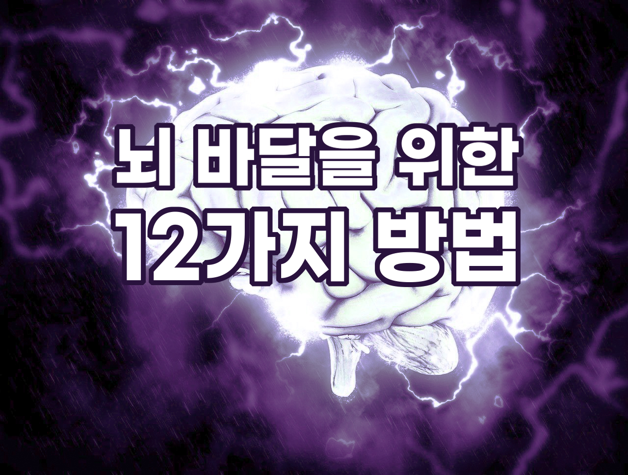 뇌 발달을 위한 12가지 방법 - 명상하면 스트레스만 풀린다?