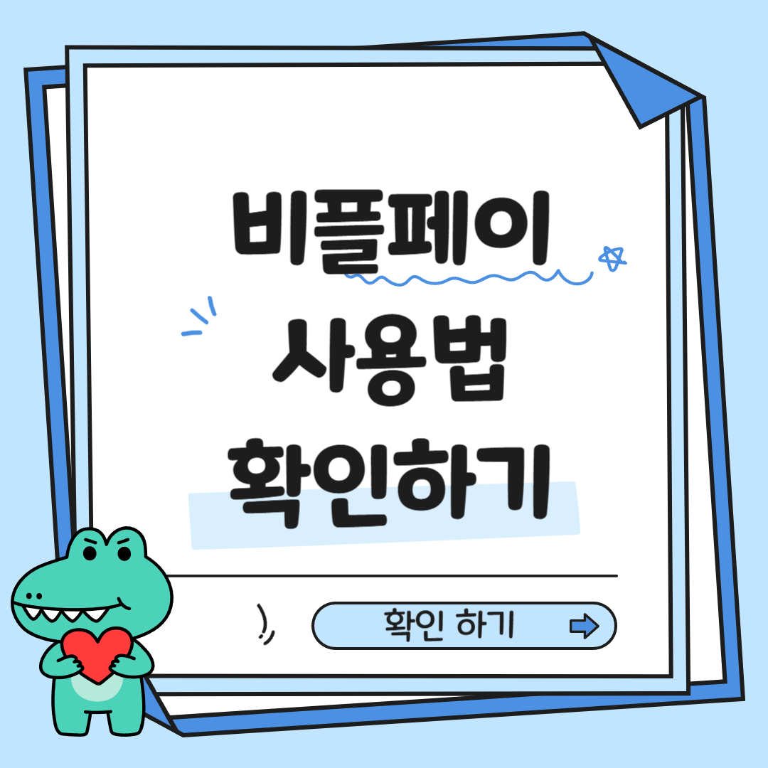 비플페이 사용법