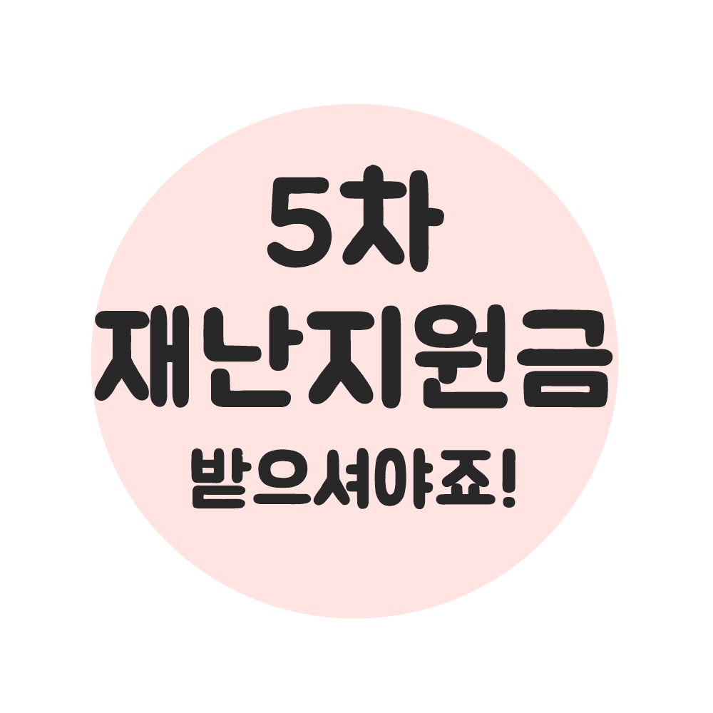  5차재난지원금 신청대상, 신청기간