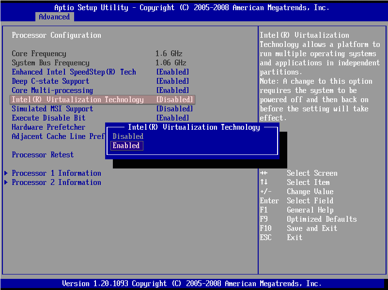 Intel Virturlization Technology