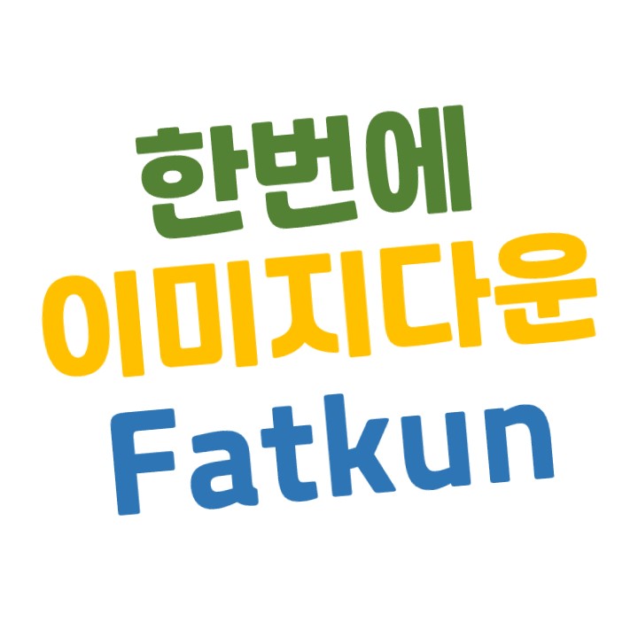  [웹 스토어] 웹 이미지(Web image) 일괄 다운로드 - Fatkun 일괄 다운로드 이미지