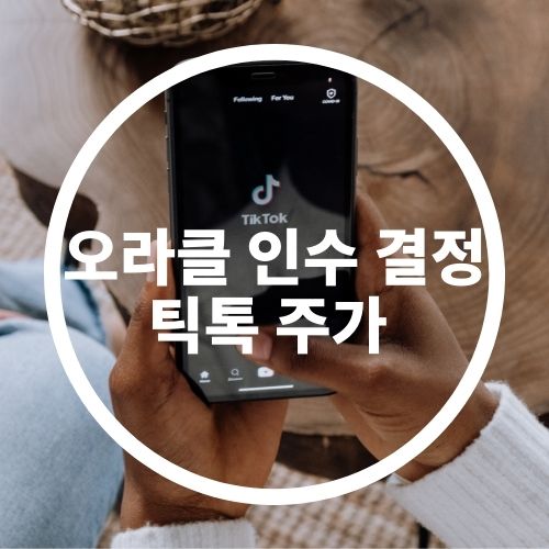  오라클 인수 틱톡 주가