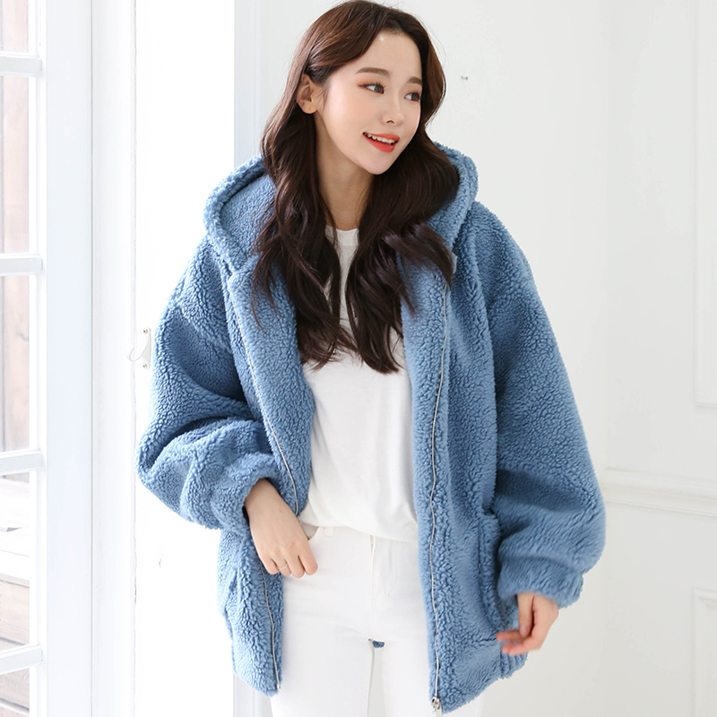 후리스 양털 후드집업 뽀글이 점퍼 자켓 패딩
