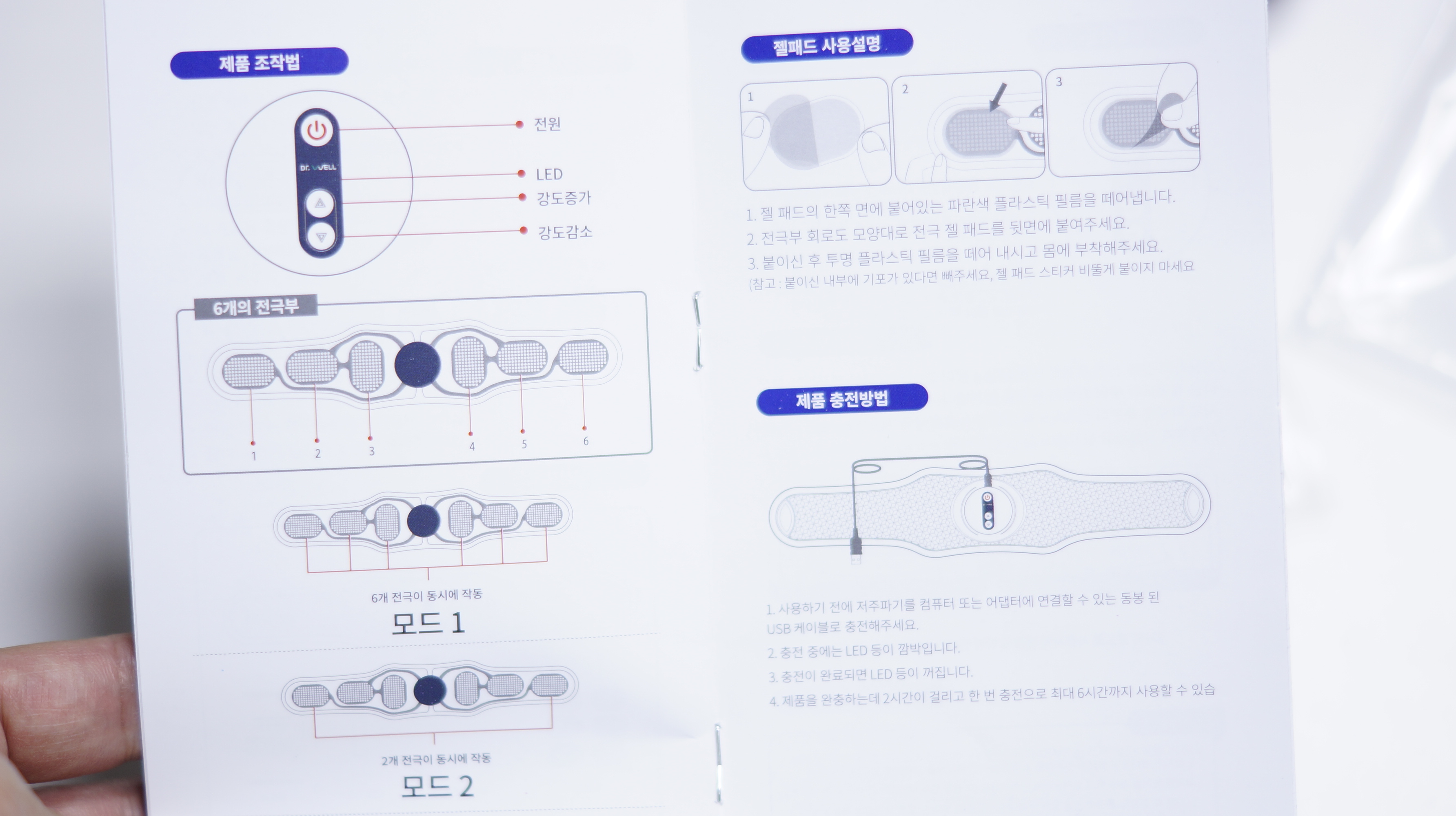 닥터웰 코어슬리머 저주파 마사지기