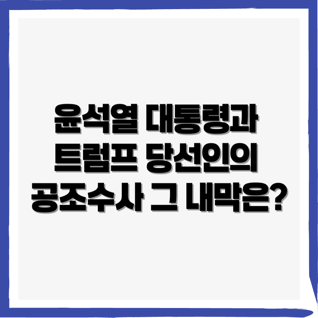 윤석열 트럼프 공조 , 부정선거 수사 중국인 99명 , 윤석열 스카이데일리 - 커버이미지