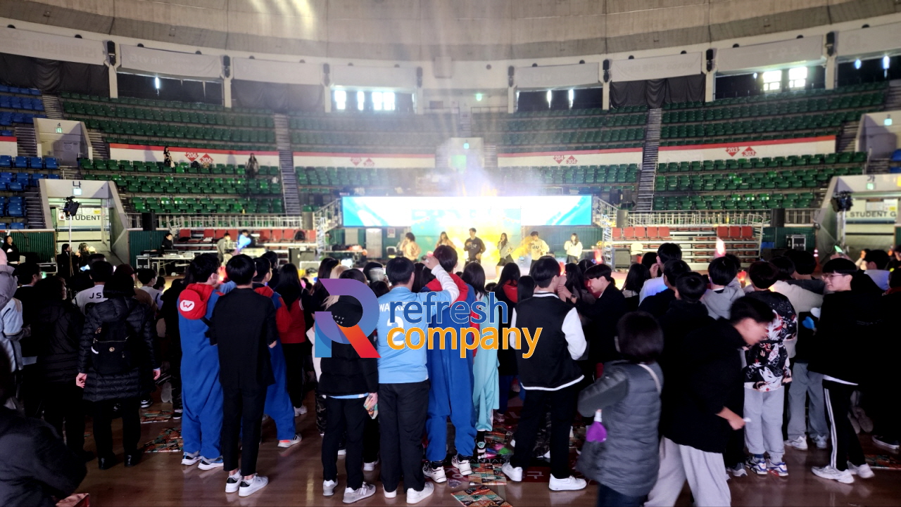  고등학교 축제 대행 무대 백월 디자인 음향 조명 디스플레이 진행업체