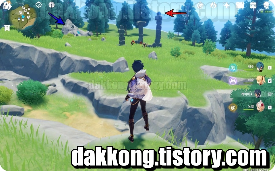 원신 보물상자와 2번 몬스터무리