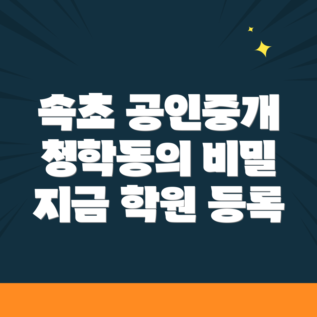 속초시 공인중개사