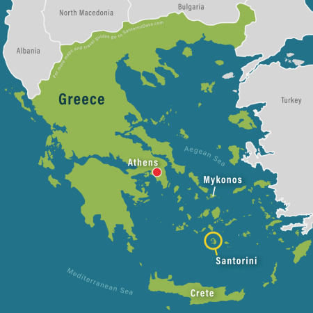그리스 산토리니 섬 가는 방법 [칼데라 지형]