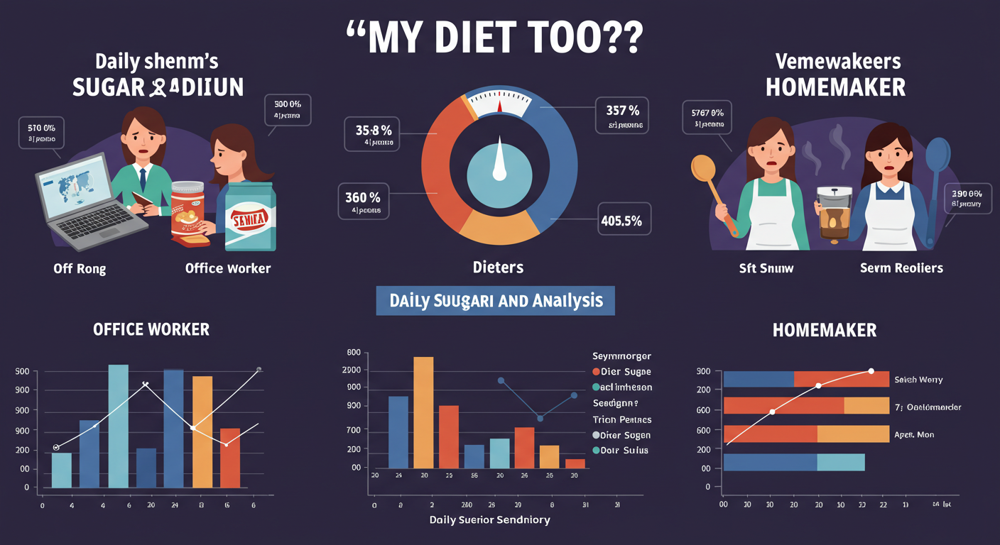 My Diet Too?!&quot; 😱 Shocking! Real Daily Sugar &amp; Sodium Intake Analysis! (feat. Office Workers, Dieters, Homemakers)