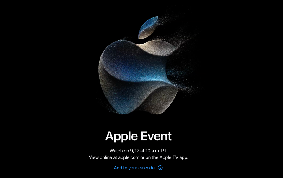 애플 아이폰 15 발표: Wonderlust 이벤트&#44; Sep 12th 2023