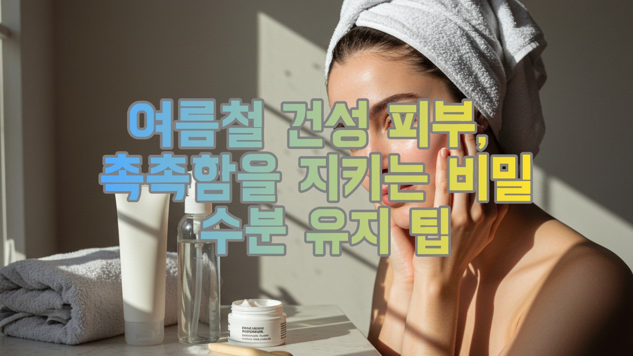여름철 건성 피부, 촉촉함을 지키는 비밀 수분 유지 팁