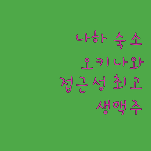 나하 숙소 추천 오키나와 히노 데 리