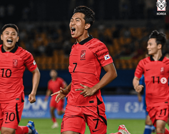 항저우아시안축구 한국태국