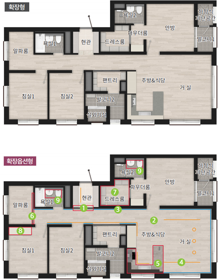 광주 송암공원 중흥S-클래스 SKVIEW 아파트-주택형안내-84C