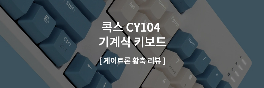  콕스 기계식 키보드 CY104 게이트론 황축 타건감 타건음 윤활 작업 리뷰 추천